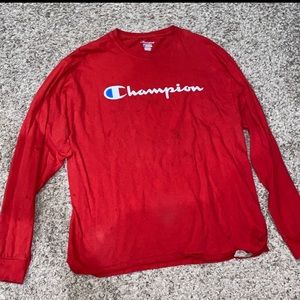 Champion red shirt